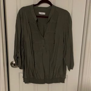 Olive green top